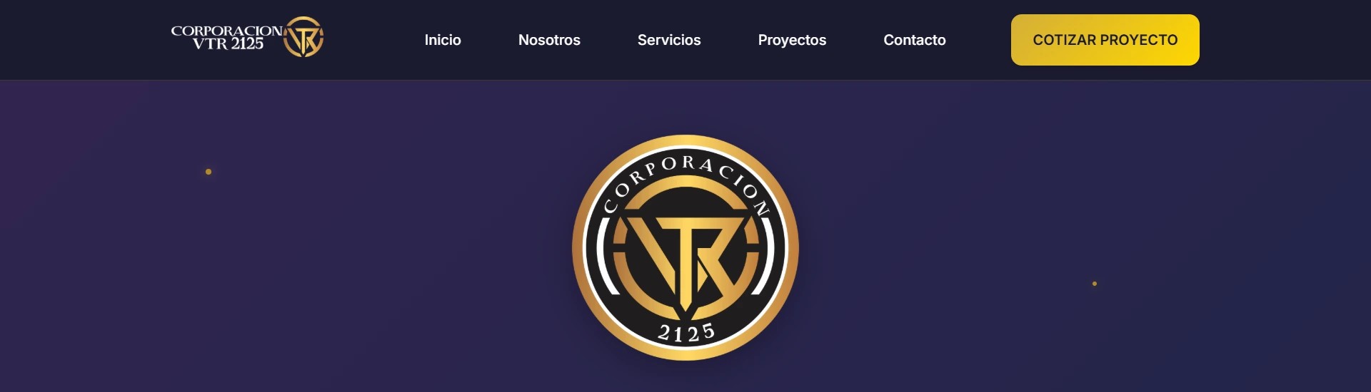 Corporación VTR - Landing Page Corporativa Premium | Diseño Web Profesional JB WEB Studio