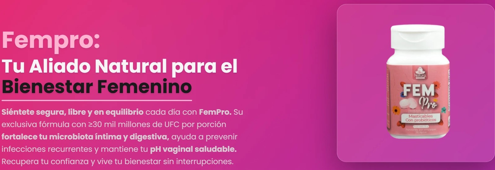 FemPro - Landing Page Especializada en Servicios de Salud Femenina | Diseño Web Médico JB WEB Studio